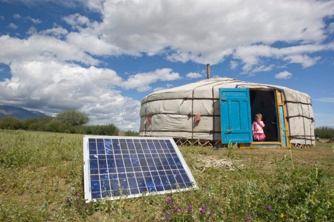 mongolian tent-solar