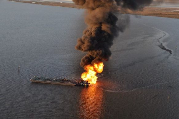 Coast Guard continues response to allision, oil spill south of New Orleans